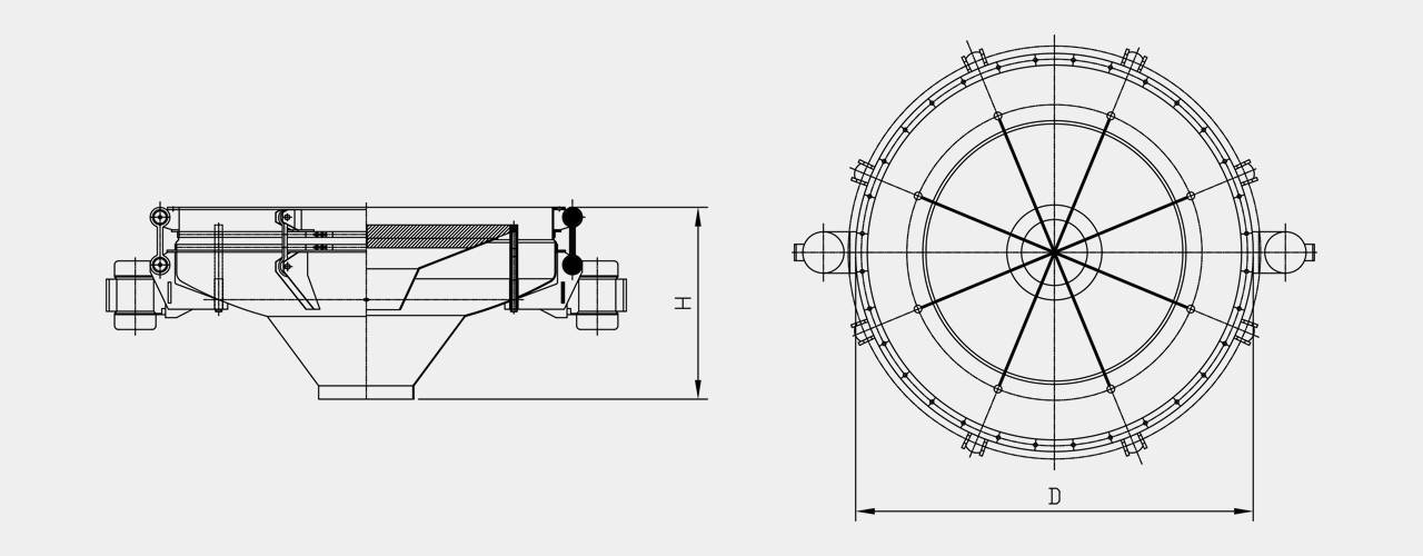 vibrating bin discharger drawing